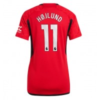Manchester United Rasmus Hojlund #11 Hjemmebanetrøje Dame 2023-24 Kortærmet